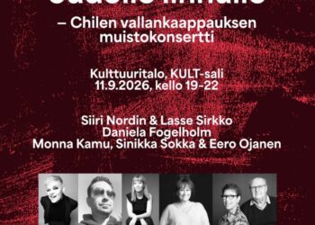 Chilen vallankaappauksen muistokonsertti Helsingissä 11.9.
