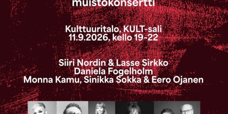 Chilen vallankaappauksen muistokonsertti Helsingissä 11.9.